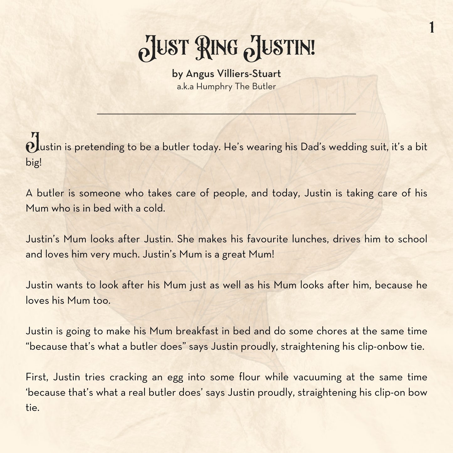 JUST RING JUSTIN! (ebook)